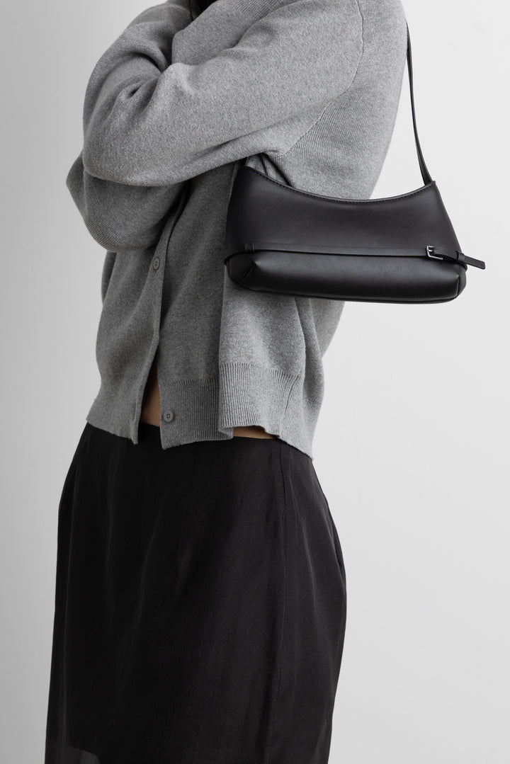 FRANKIE SHOULDER BAG in Black — alternate angle