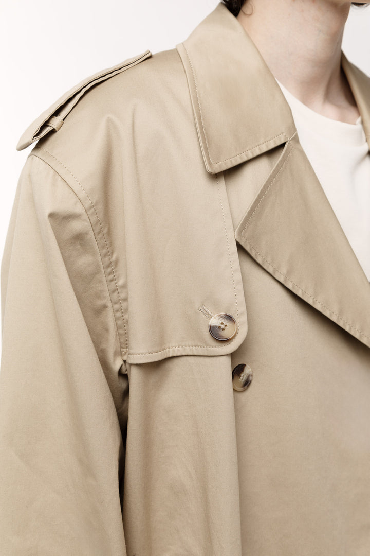WATER REPELLENT COTTON TRENCH COAT in Trench Coat — alternate angle