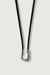 U pendant cord necklace in silver — main image