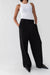 Wide leg high-rise dress pant in black — main image