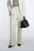 High-rise straight leg trouser in heather oatmeal — main image