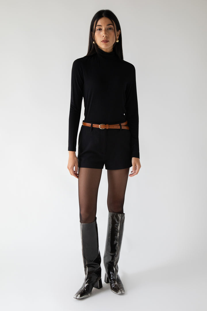 MICRO SHORT in Black — alternate angle