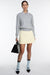 Collared polo sweater in light heather grey — main image