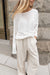 Dolman sleeve sweater in white — main image