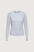 Soft classic long sleeve top in sky blue — main image