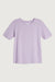 Cotton modal crewneck t-shirt in fair orchid — main image